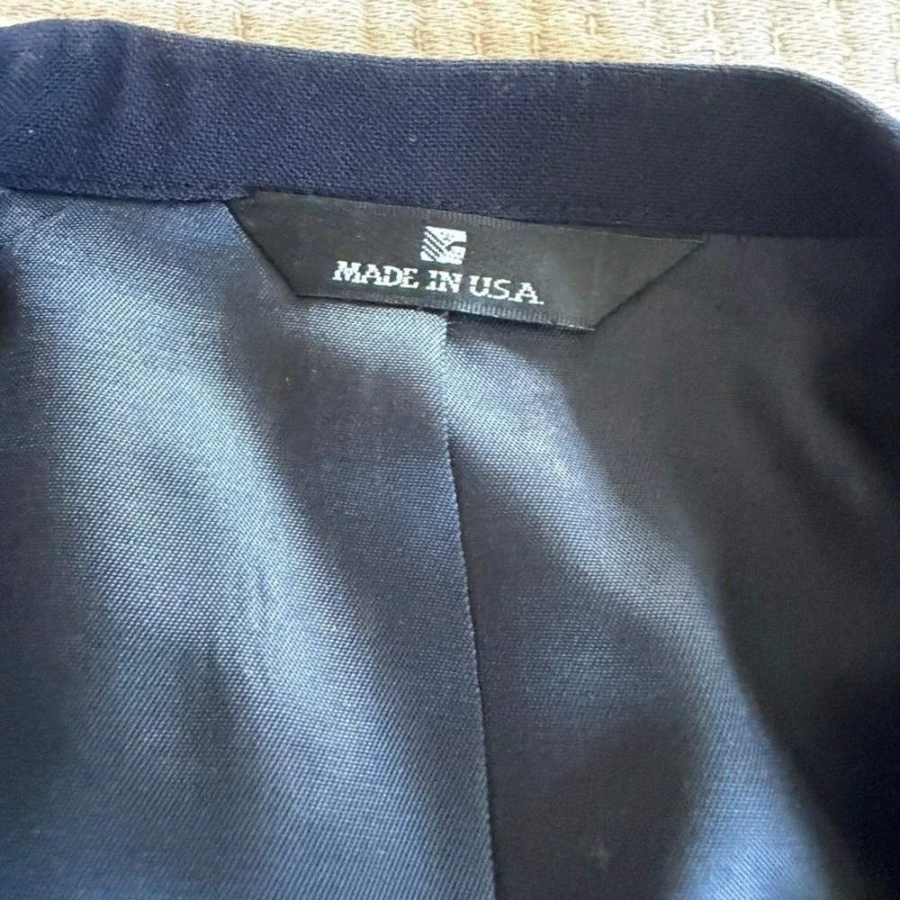 Chaps by Ralph Lauren Nordstrom Double Breasted Blazer Men 41R Blue Wool Jacket